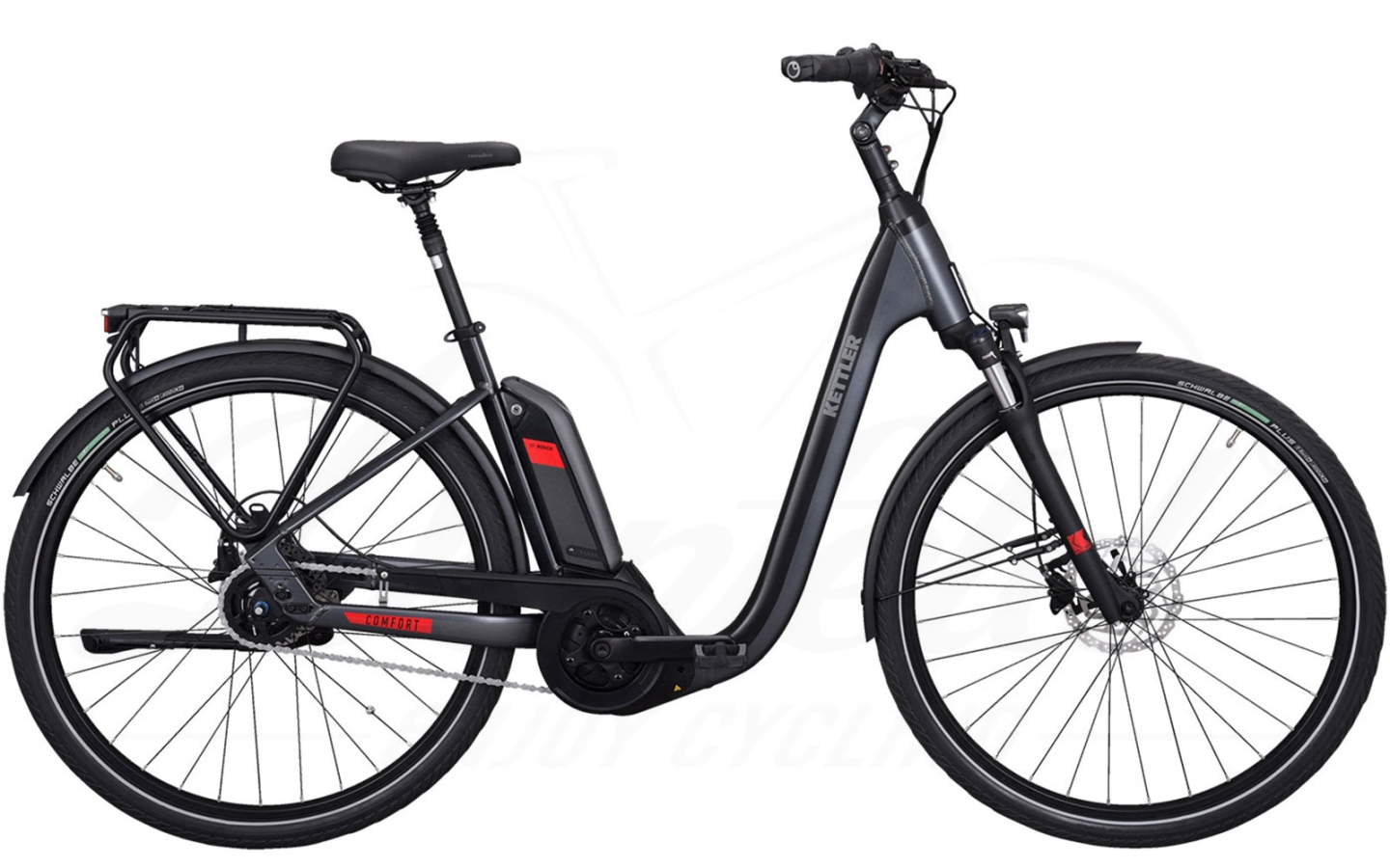 Kettler Alu Rad Comfort 5 RT Tiefeinsteiger 400Wh Grey Matt / Black Matt