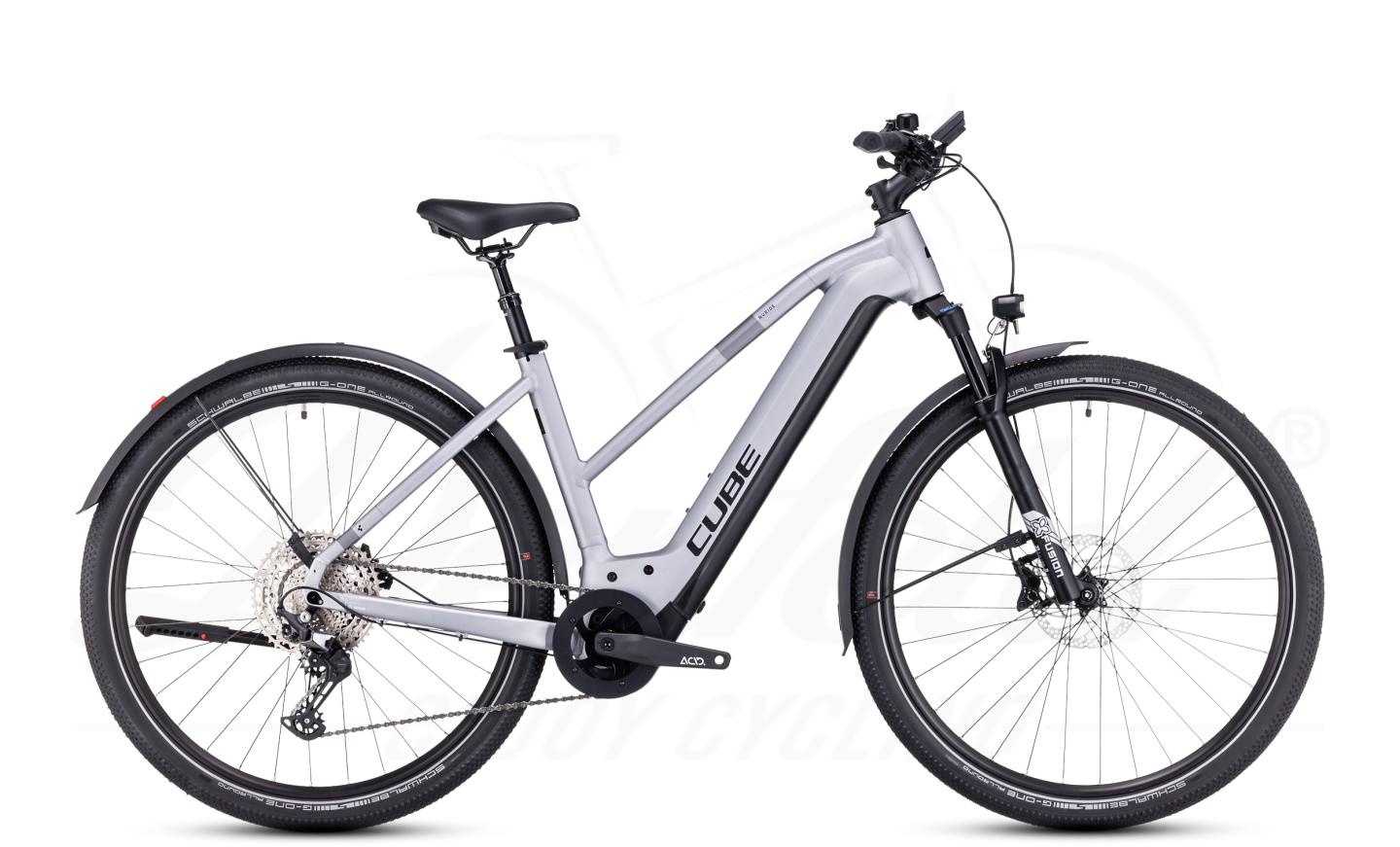 Cube Nuride Hybrid EXC 750 Allroad Polarsilver´n´black Trapeze 2023